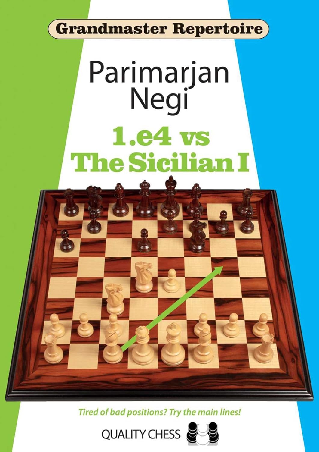 Grandmaster Repertoire: 1.e4 (5-Volume Series) by Parimarjan Negi (Quality Chess) - 1.e4 repertoire chess book cover